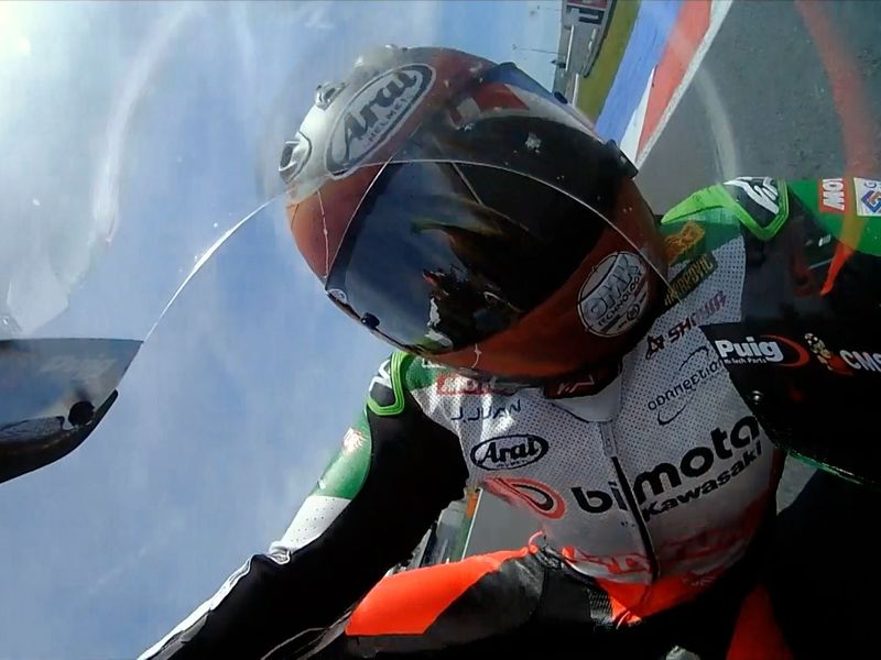 Bassani Misano crash