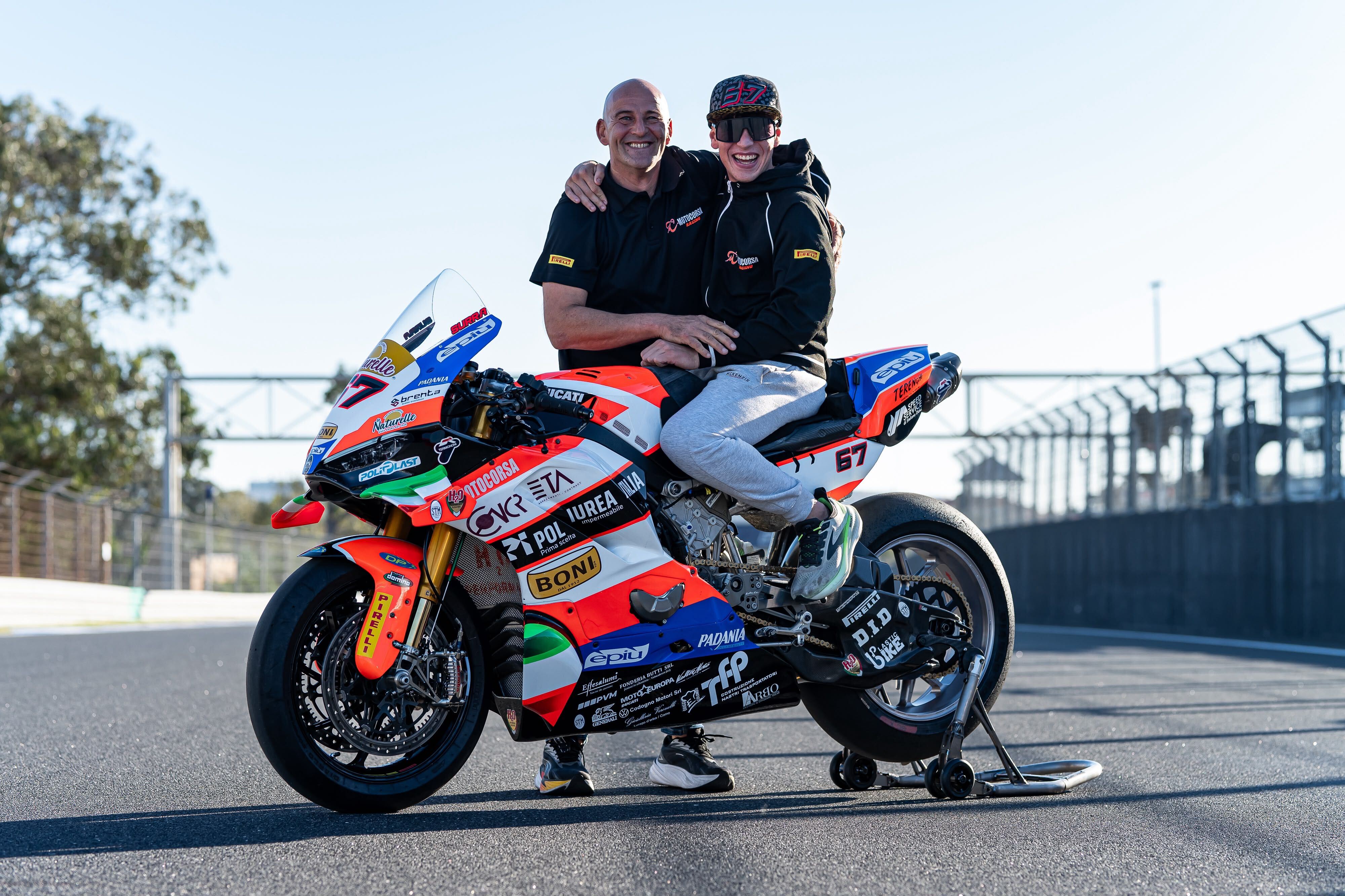Motocorsa Racing and Alberto Surra renew their WorldSBK collaboration through 2027
