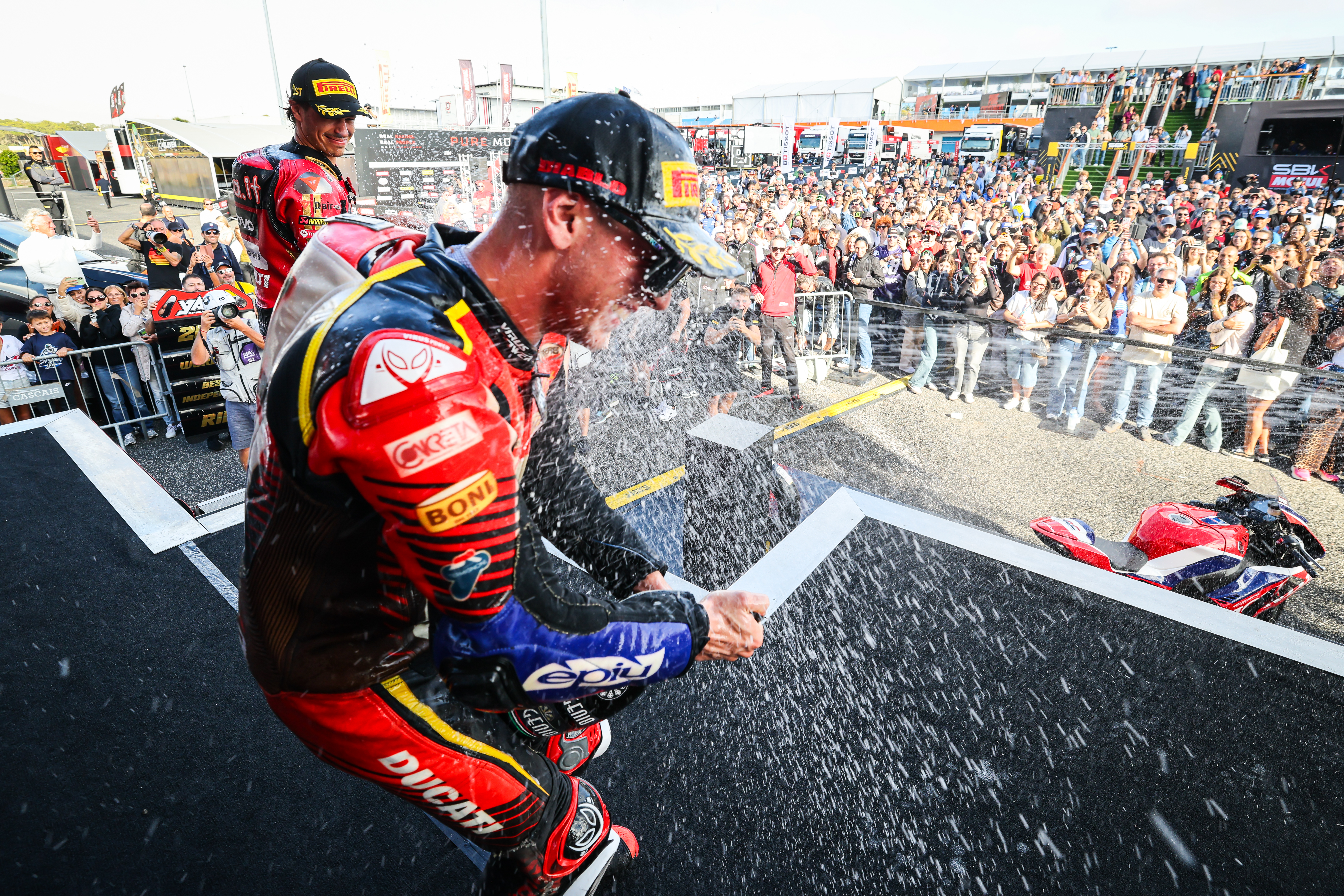 WorldSBK rookie Surra shines with a pair of Estoril podiums on Sunday: “I`m happy to keep improving and taking good results”